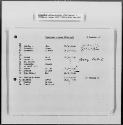 Administrative Records > Personnel: Administration, July 1945-December 1948