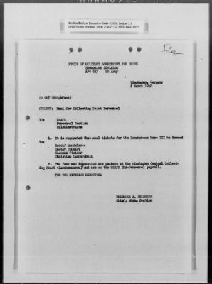 Administrative Records > Personnel: Administration, July 1945-December 1948