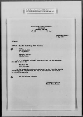 Thumbnail for Administrative Records > Personnel: Administration, July 1945-December 1948