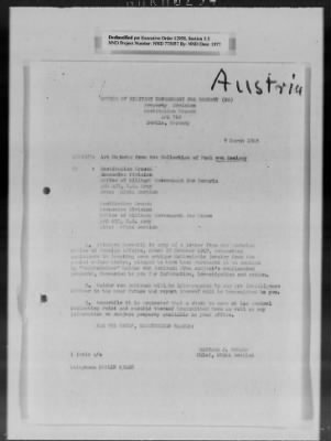 Thumbnail for Restitution Claim Records > Claim: [Austria]-Miscellaneous, 1946-1949