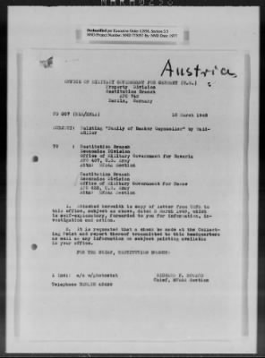 Thumbnail for Restitution Claim Records > Claim: [Austria]-Miscellaneous, 1946-1949