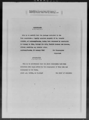 Restitution Claim Records > Claim: [Austria]-Miscellaneous, 1946-1949