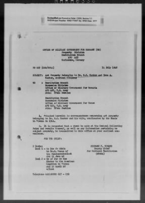 Restitution Claim Records > Claim: [Austria]-Miscellaneous, 1946-1949