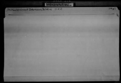 Thumbnail for General Records > Military Government Information Bulletins [1 Of 2]