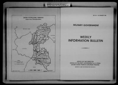 Thumbnail for General Records > Military Government Information Bulletins [1 Of 2]