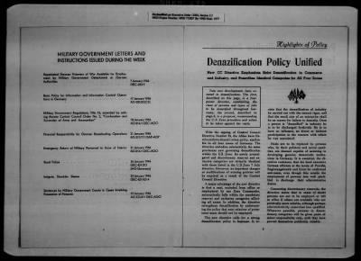 Thumbnail for General Records > Military Government Information Bulletins [1 Of 2]