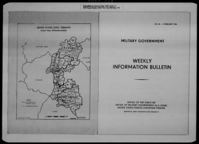 Thumbnail for General Records > Military Government Information Bulletins [1 Of 2]