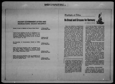 Thumbnail for General Records > Military Government Information Bulletins [1 Of 2]