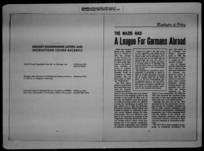 General Records > Military Government Information Bulletins [1 Of 2]