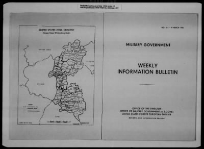 General Records > Military Government Information Bulletins [1 Of 2]