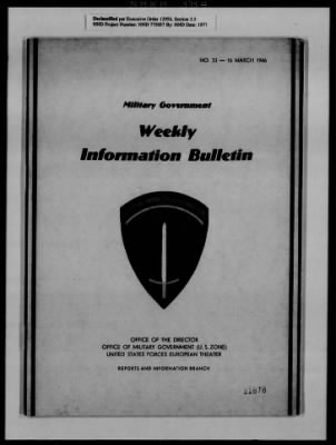 Thumbnail for General Records > Military Government Information Bulletins [2 Of 2]