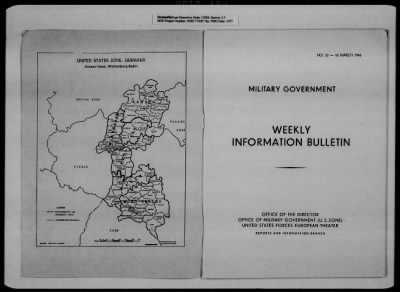 General Records > Military Government Information Bulletins [2 Of 2]