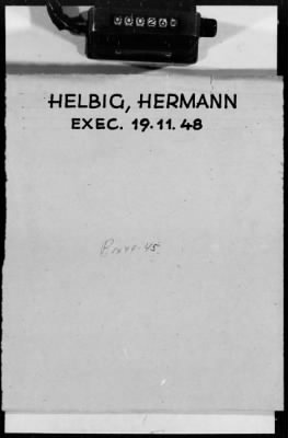 Thumbnail for Personnel Files and Identification Papers > Military papers of Master Sergeant Hermann Helbig