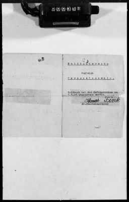 Thumbnail for Personnel Files and Identification Papers > Military papers of SS-Technical Sergeant Ottmar Fink