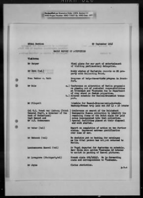 Thumbnail for General Records > Reports: Daily Report Of Activities, April 1948-January 1949