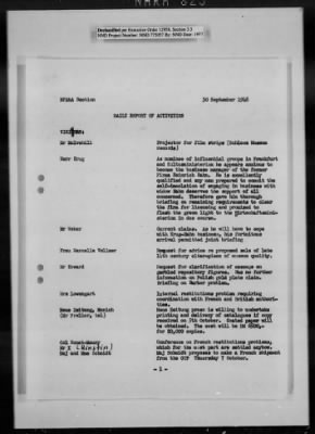 Thumbnail for General Records > Reports: Daily Report Of Activities, April 1948-January 1949