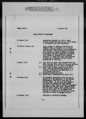 Thumbnail for General Records > Reports: Daily Report Of Activities, April 1948-January 1949