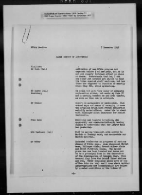 Thumbnail for General Records > Reports: Daily Report Of Activities, April 1948-January 1949