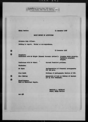 Thumbnail for General Records > Reports: Daily Report Of Activities, April 1948-January 1949