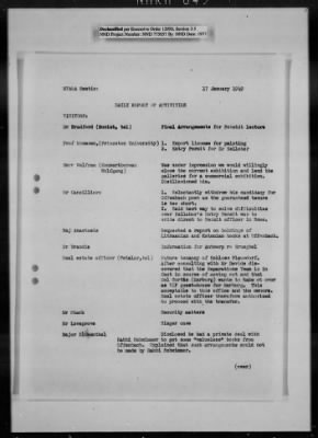 Thumbnail for General Records > Reports: Daily Report Of Activities, April 1948-January 1949