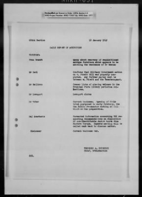 Thumbnail for General Records > Reports: Daily Report Of Activities, April 1948-January 1949