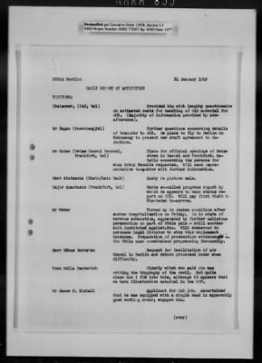 Thumbnail for General Records > Reports: Daily Report Of Activities, April 1948-January 1949