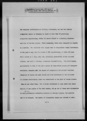 Thumbnail for General Records > Reports: Historical Report, January 1949; Operations Report, February 1949