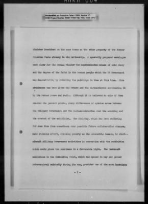 Thumbnail for General Records > Reports: Historical Report, January 1949; Operations Report, February 1949