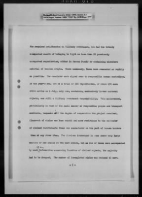 Thumbnail for General Records > Reports: Historical Report, January 1949; Operations Report, February 1949