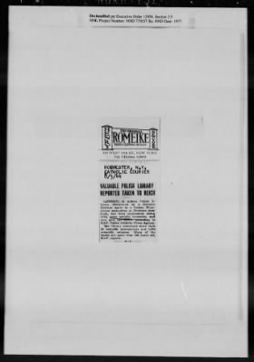 Thumbnail for General Records > Press Clippings: July 1944-August 1944