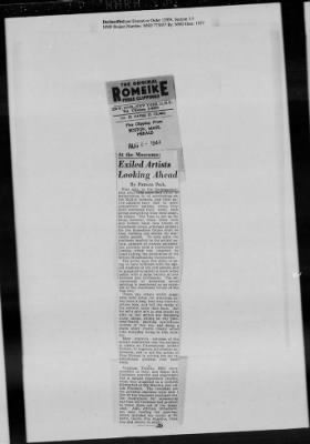 Thumbnail for General Records > Press Clippings: July 1944-August 1944