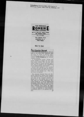 General Records > Press Clippings: July 1944-August 1944