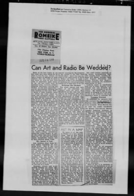 Thumbnail for General Records > Press Clippings: July 1944-August 1944