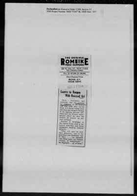 Thumbnail for General Records > Press Clippings: July 1944-August 1944