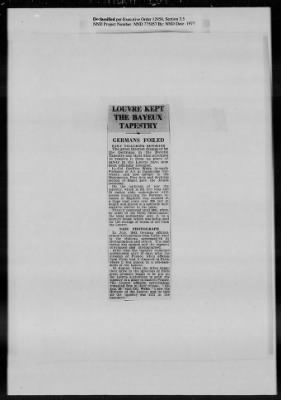 Thumbnail for General Records > Press Clippings: July 1944-August 1944