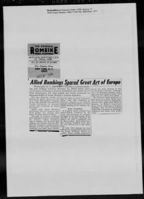 Thumbnail for General Records > Press Clippings: October 1944-November 1944