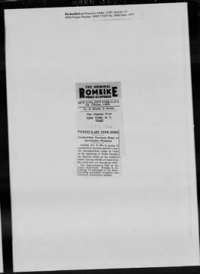 Thumbnail for General Records > Press Clippings: October 1944-November 1944