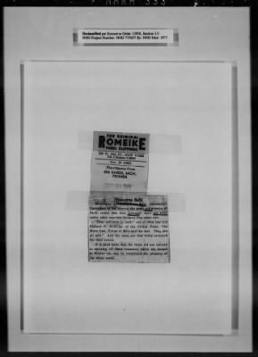 Thumbnail for General Records > Press Clippings: October 1944-November 1944