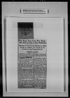 Thumbnail for General Records > Press Clippings: December 1944-January 1945