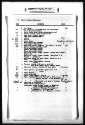 Thumbnail for Restitution, Research, And Reference Records > Bornheim, Walter: Lists Of Property Stored At Tegernsee; Notes By Bornheim (At Alt Ausee) On Purchases