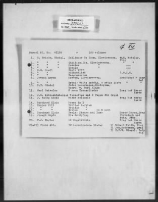 Thumbnail for Cultural Object Restitution And Custody Records > Presumably Czechoslovakia Or Austria Collection Of Music Notes (5,860 Volumes) Mü 42119-42222