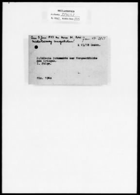 Thumbnail for Cultural Object Restitution And Custody Records > USSR OAD 17