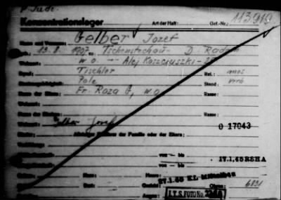 Camp Records - Inmate Cards > Records on Prisoners, Frys-Gert