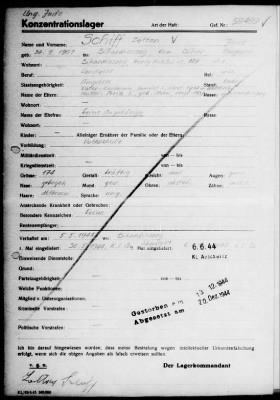 Camp Records - Inmate Cards > Records on Prisoners, Sche-Schu