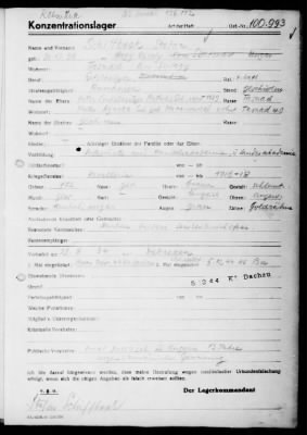 Camp Records - Inmate Cards > Records on Prisoners, Sche-Schu