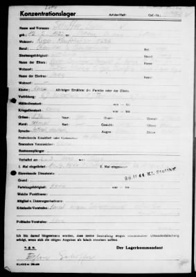 Camp Records - Inmate Cards > Records on Prisoners, Sche-Schu