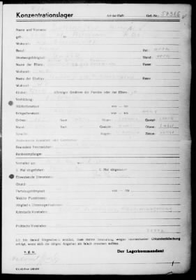 Camp Records - Inmate Cards > Records on Prisoners, Sche-Schu