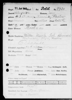 Camp Records - Inmate Cards > Records on Prisoners, Sche-Schu