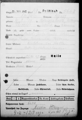 Camp Records - Inmate Cards > Records on Prisoners, Sche-Schu