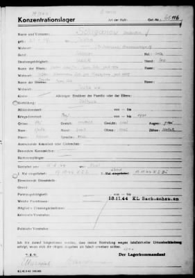 Camp Records - Inmate Cards > Records on Prisoners, Sche-Schu